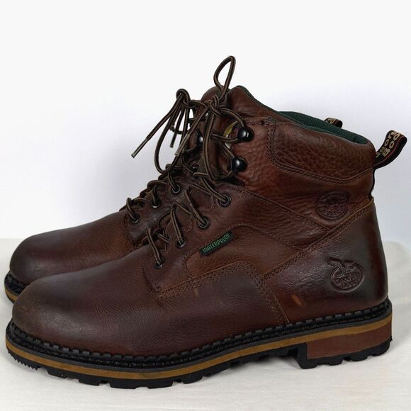 Georgia Giant 2.0 Waterproof Work Boots Brown Leather 10M G6223 USA main image 7